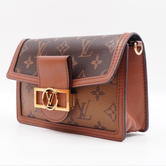 ❌️❌️SOLD❌️❌️BD24❤️LOUIS VUITTON Reverse Monogram Dauphine Chain Wallet - Picture 5 of 16